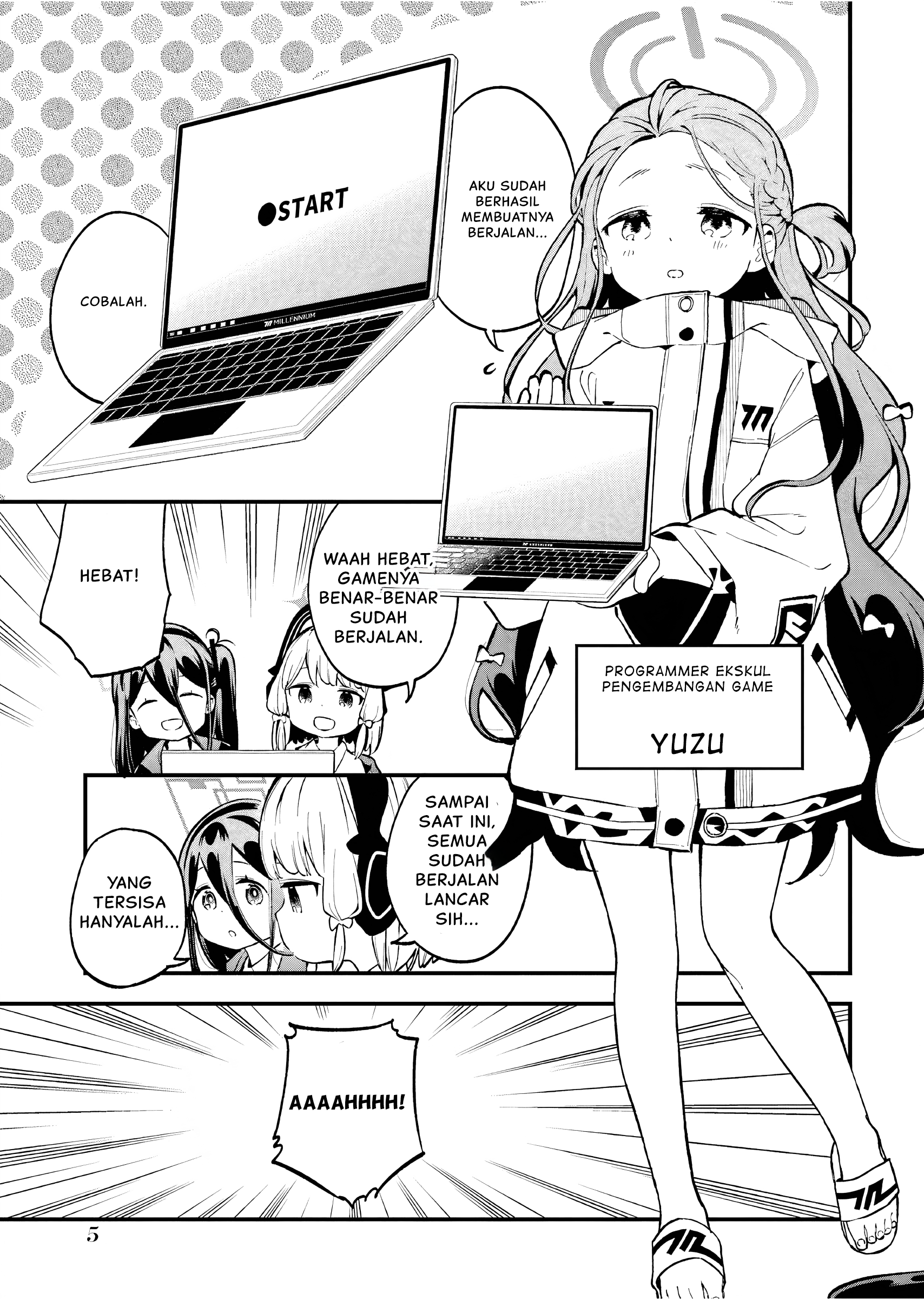 Blue Archive - Game Kaihatsubu Dai Bouken! Chapter 1 – halaman 7