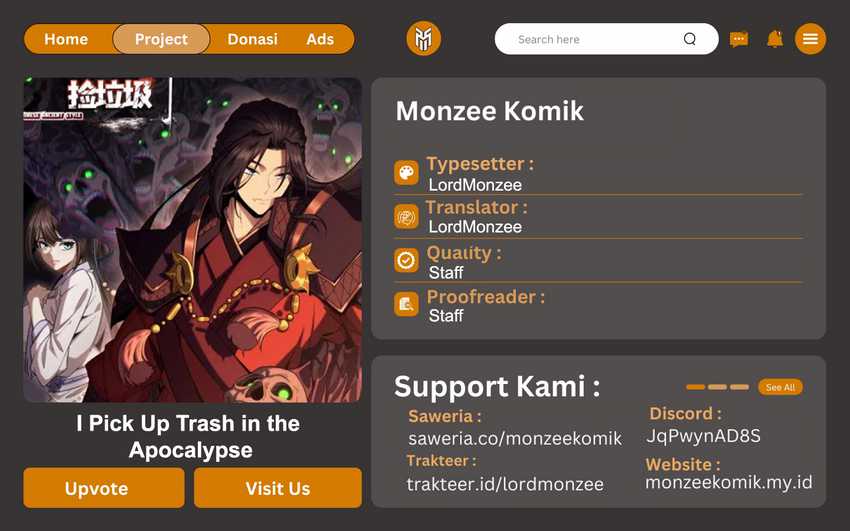 I Pick Up Trash in the Apocalypse Chapter 1 – halaman 1