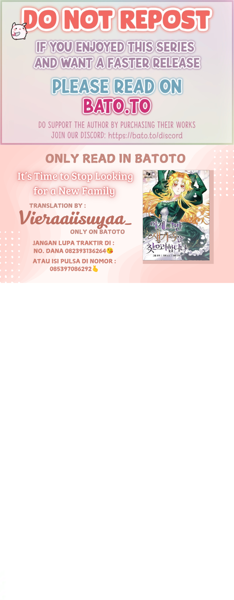 It's Time to Stop Looking for a New Family Chapter 1 – halaman 1
