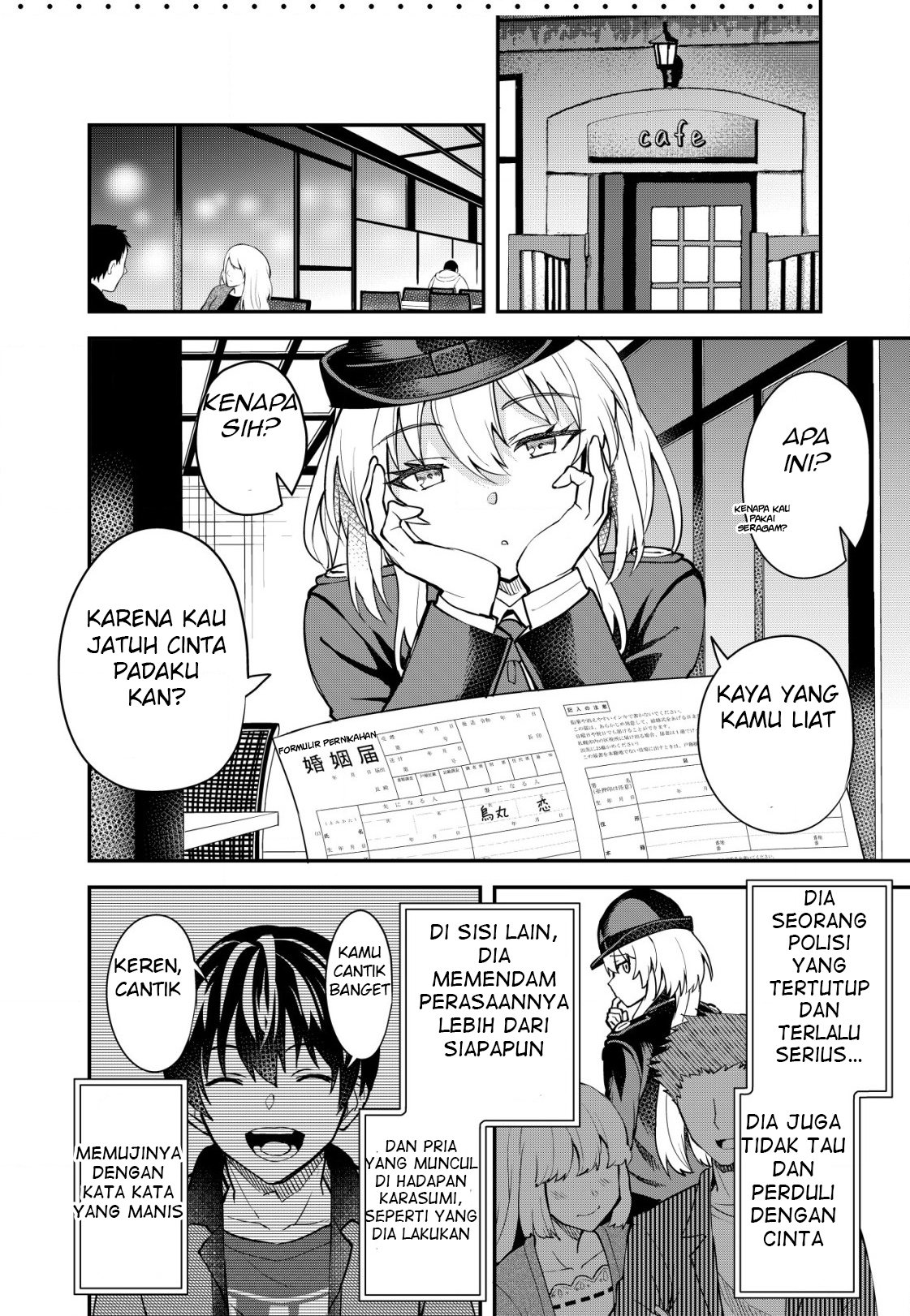 Sagishi to Keisatsukan no Rennai Kyori Chapter 1 – halaman 21
