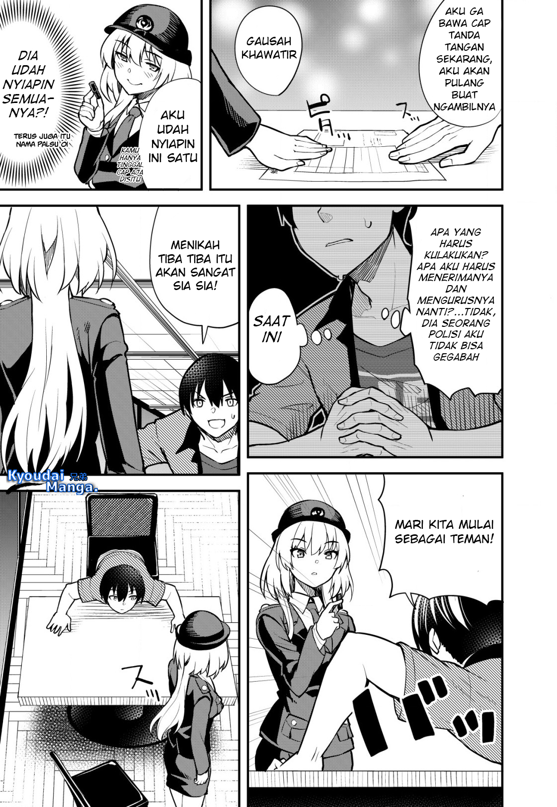 Sagishi to Keisatsukan no Rennai Kyori Chapter 1 – halaman 24