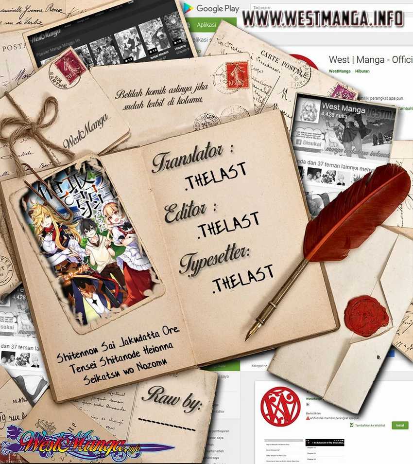 Shitennou Sai Jakudatta Ore. Tensei Shitanode Heionna Seikatsu wo Nozomu Chapter 3.2 – halaman 1