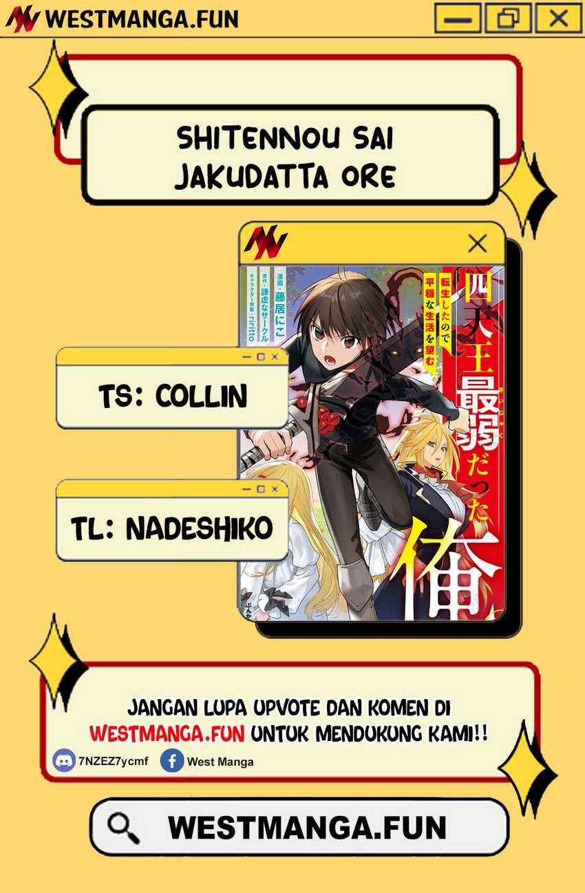 Shitennou Sai Jakudatta Ore. Tensei Shitanode Heionna Seikatsu wo Nozomu Chapter 19 – halaman 4
