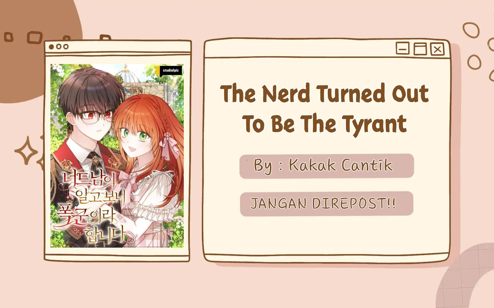 The Nerd Turned Out to Be the Tyrant Chapter 1 – halaman 1