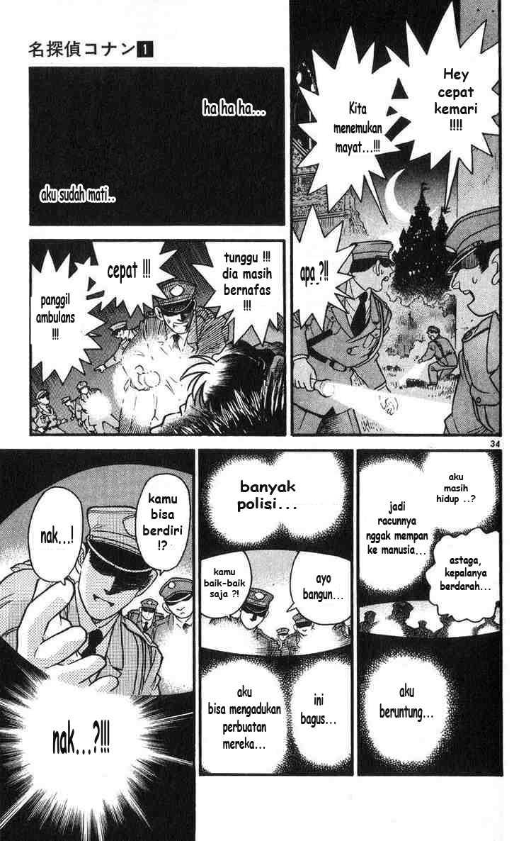 Detective Conan Chapter 1 – halaman 34